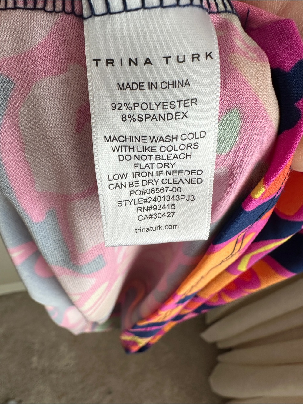 Trina Turk Retro Floral Midi Dress - Picture 6 of 6